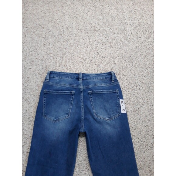 28 Buckle Vervet 90's Midrise Crop Straight Leg Raw Hem - Picture 4 of 8